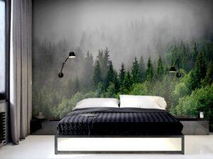 фотошпалери у спальні